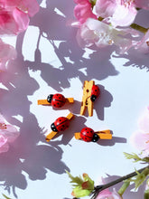 Load image into Gallery viewer, Peg with lady bug 4 pack
