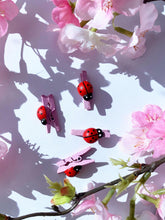 Load image into Gallery viewer, Peg with lady bug 4 pack
