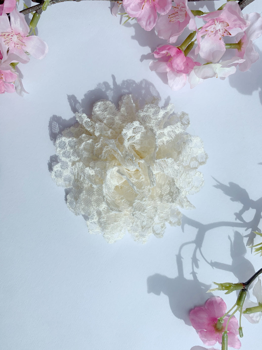 Ivory lace flower