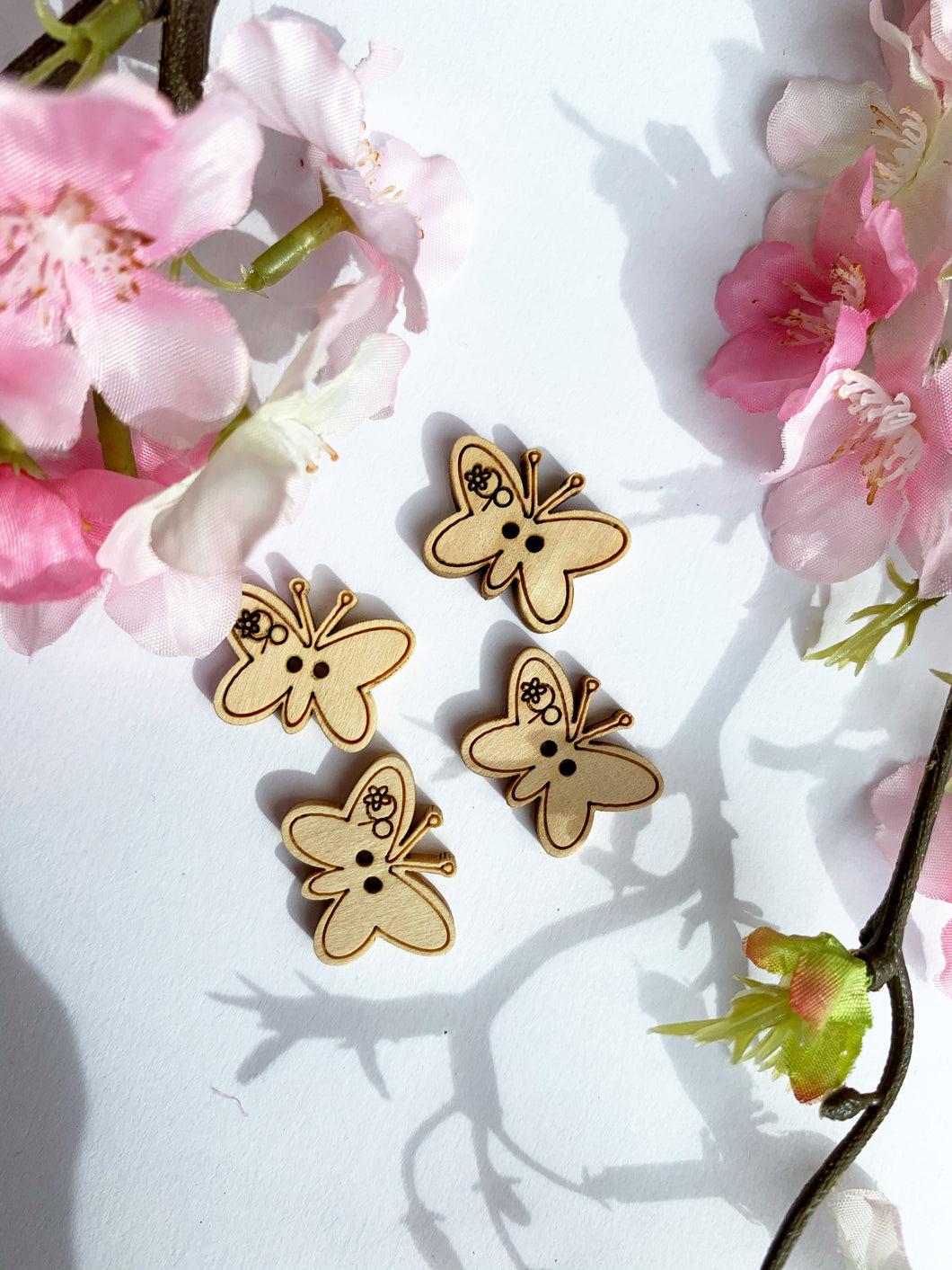 Wooden butterfly 5 pack