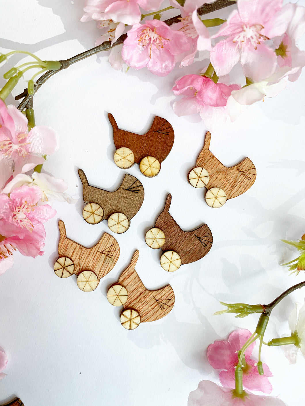 Wooden pram 6 pack