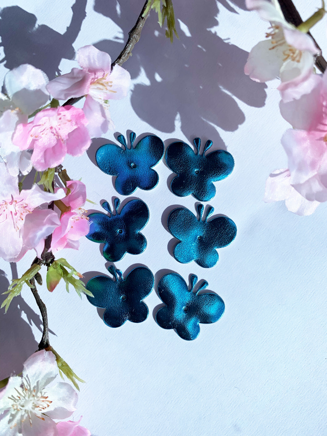 Blue butterfly cutout 6 pack