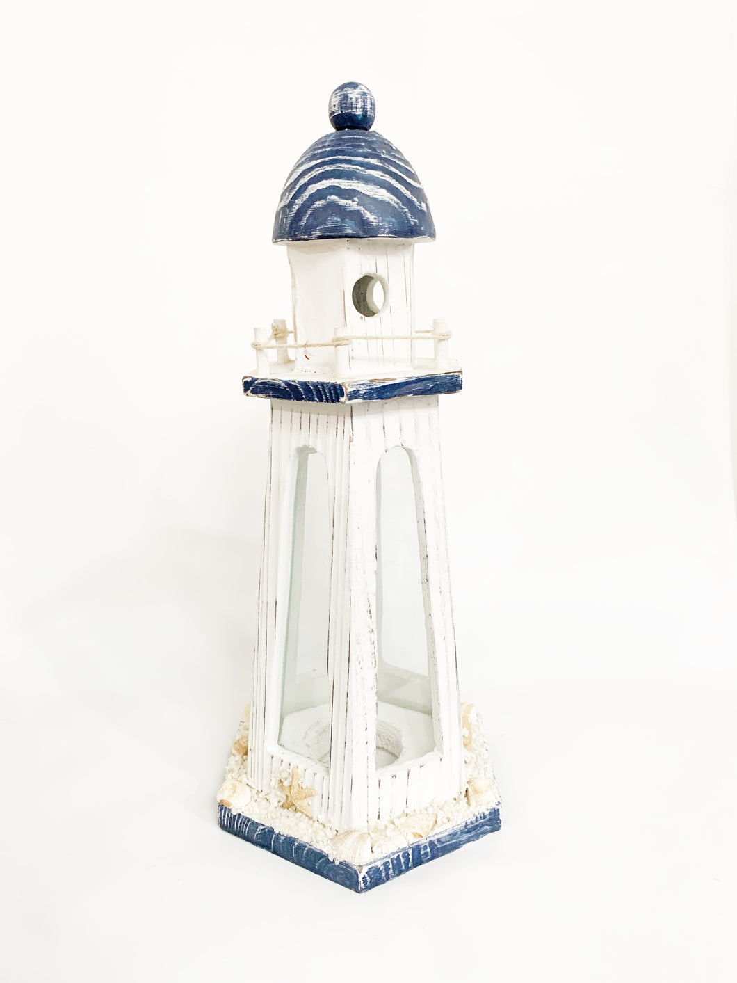 Nautical lighthouse tower transparent sides