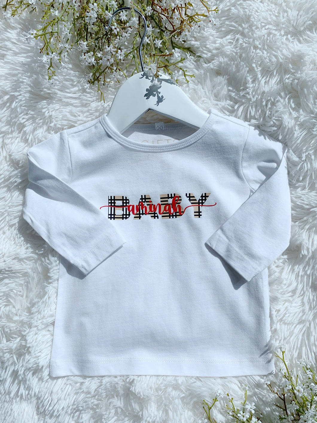 Nova check shirt / bodysuit infant