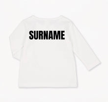 Load image into Gallery viewer, Surname initial shirt / bodysuit infant
