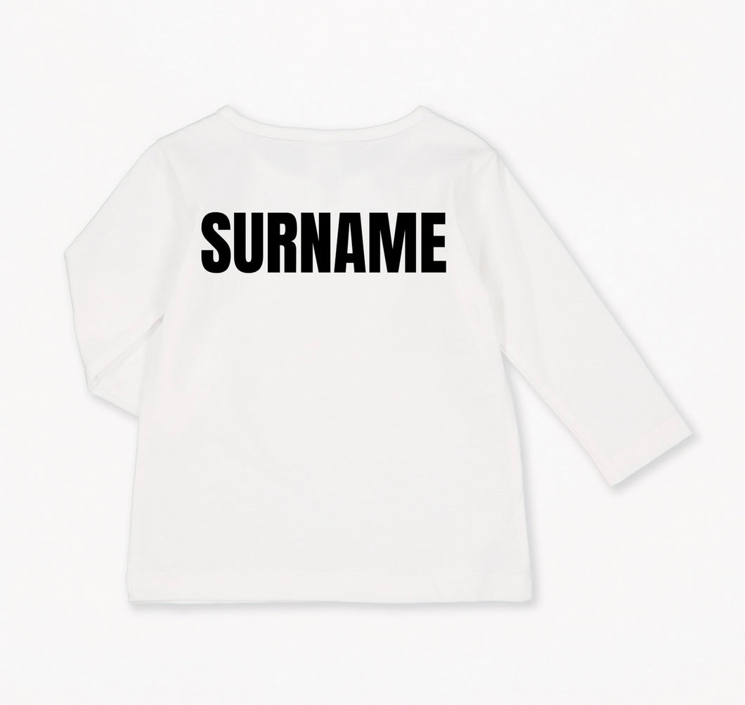 Surname initial shirt / bodysuit infant