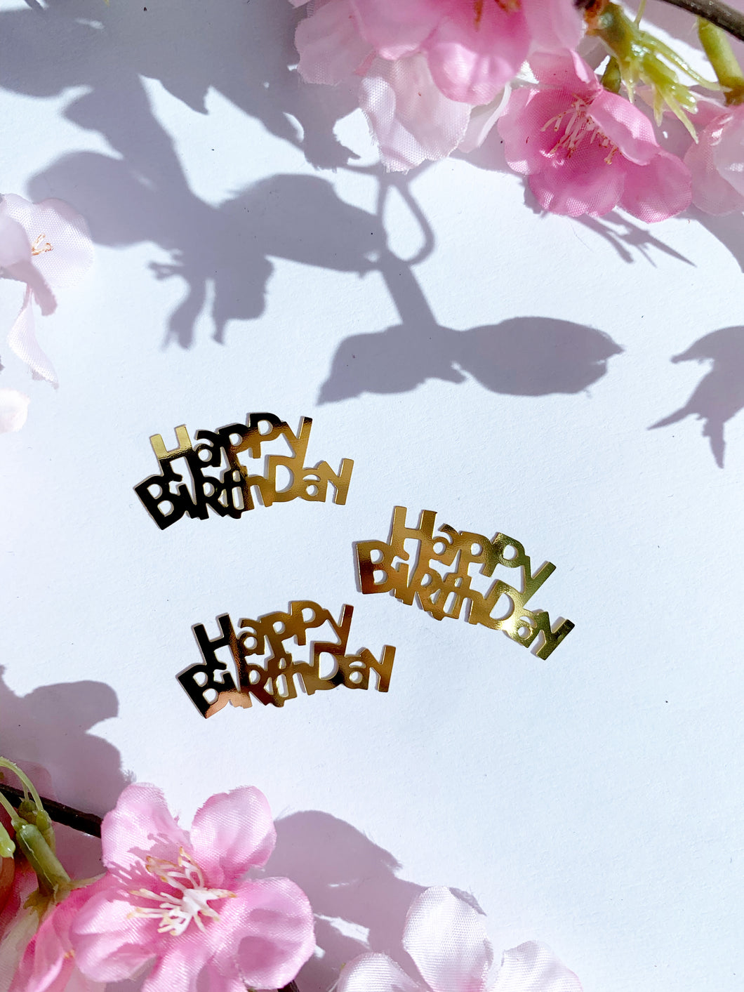 Happy birthday gold confetti 45 pack