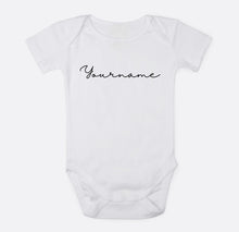 Load image into Gallery viewer, Simplistic calligraphy name shirt / bodysuit infant
