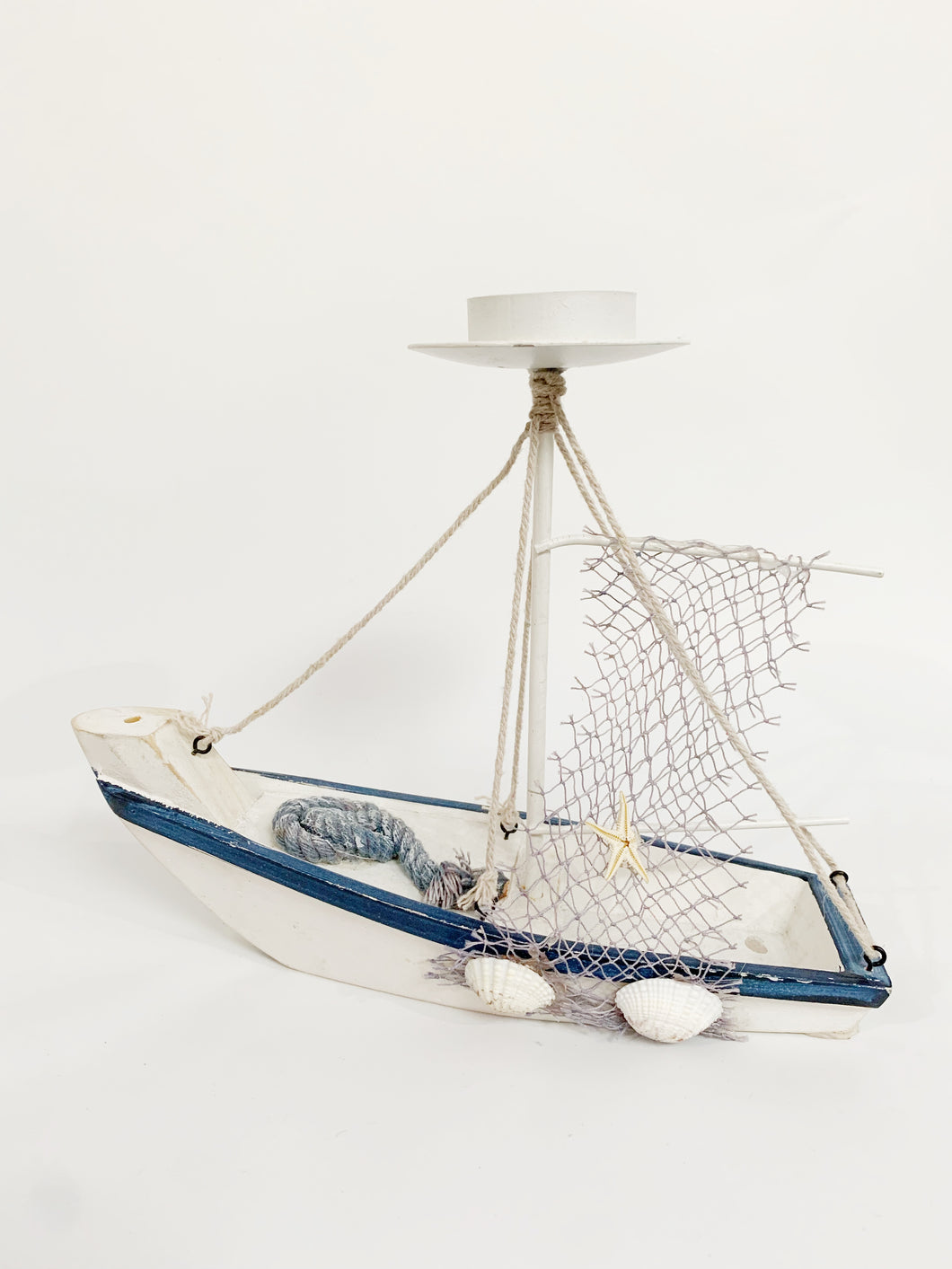 Nautical sail boat tea light