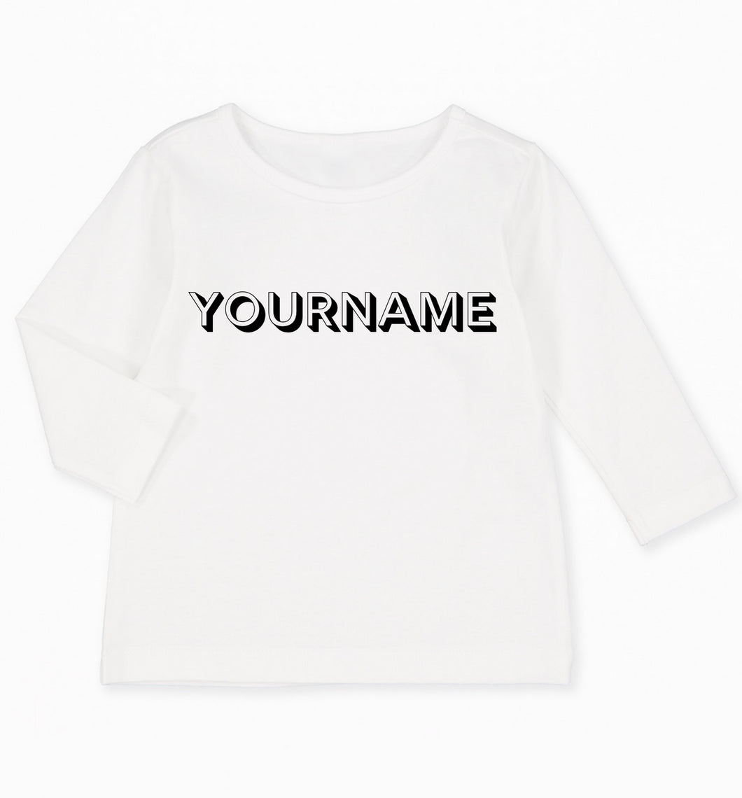 3D name shirt / bodysuit infant