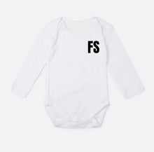 Load image into Gallery viewer, Surname initial shirt / bodysuit infant
