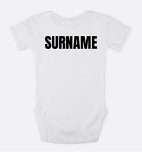 Load image into Gallery viewer, Surname initial shirt / bodysuit infant
