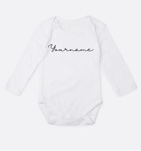 Load image into Gallery viewer, Simplistic calligraphy name shirt / bodysuit infant
